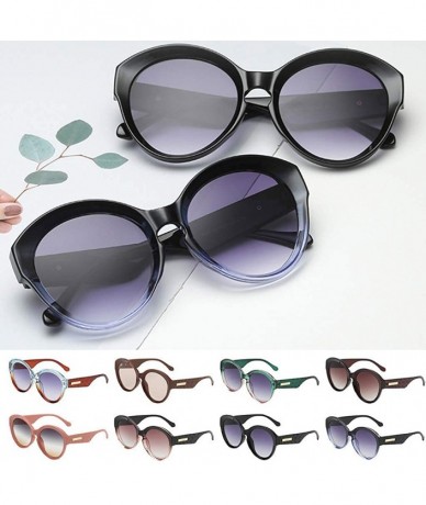 Square Vintage Sunglasses Women Fashion Sunglasses Classic Round Retro Plastic Frame Vintage Inspired Sunglasses - D - C61907...