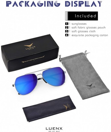 Wayfarer Men Aviator Sunglasses Polarized Women - UV 400 Protection shades - 04-dark Blue / Mirror（larger Size） - CB127AQGBV9...