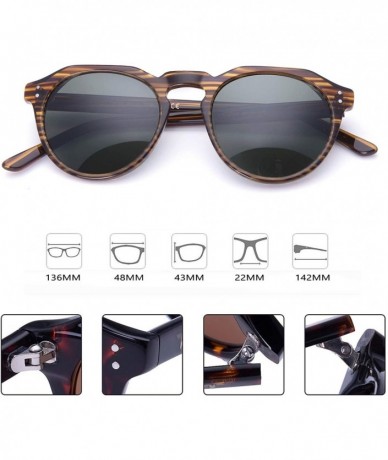 Rectangular Polygon Acetate Sunglasses polarized women black sunglasses Vintage Sun Glasses HD UV Protection - C418INQXKZN $1...