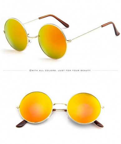 Aviator Vintage Round Polarized Hippie Sunglasses Small Round Polarized Sunglasses - B - CW190HXA3E8 $16.22