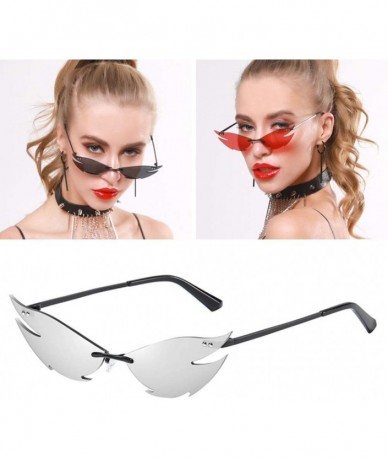 Rimless Rimless Sunglasses Steampunk Protection - CJ190N4D432 $23.21