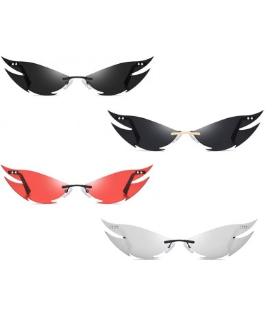 Rimless Rimless Sunglasses Steampunk Protection - CJ190N4D432 $23.21