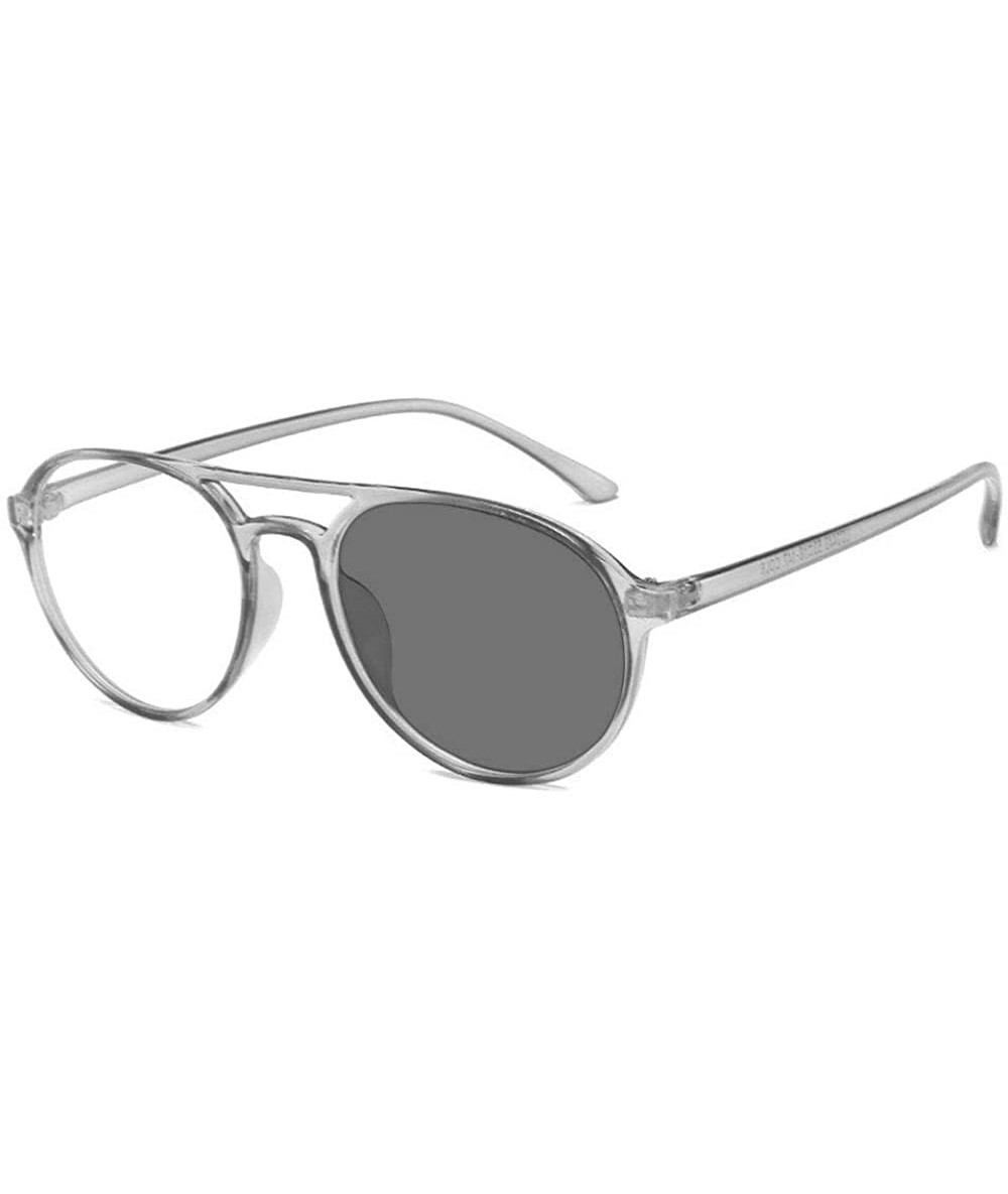 Round Photochromic Sunglasses Transition Nearsighted - CA192EKL9A7 $31.92