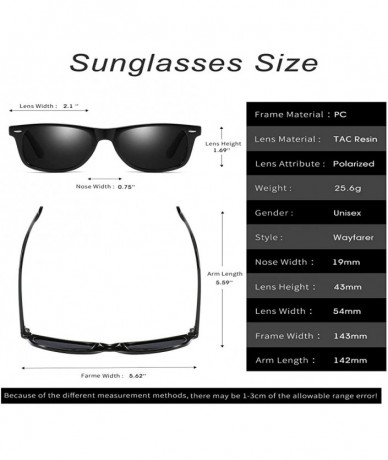 Square Vintage Polarized Sunglasses for Men Retro Women Square Sun Shades Driving Glasses UV400 Protection with Case - C418RE...