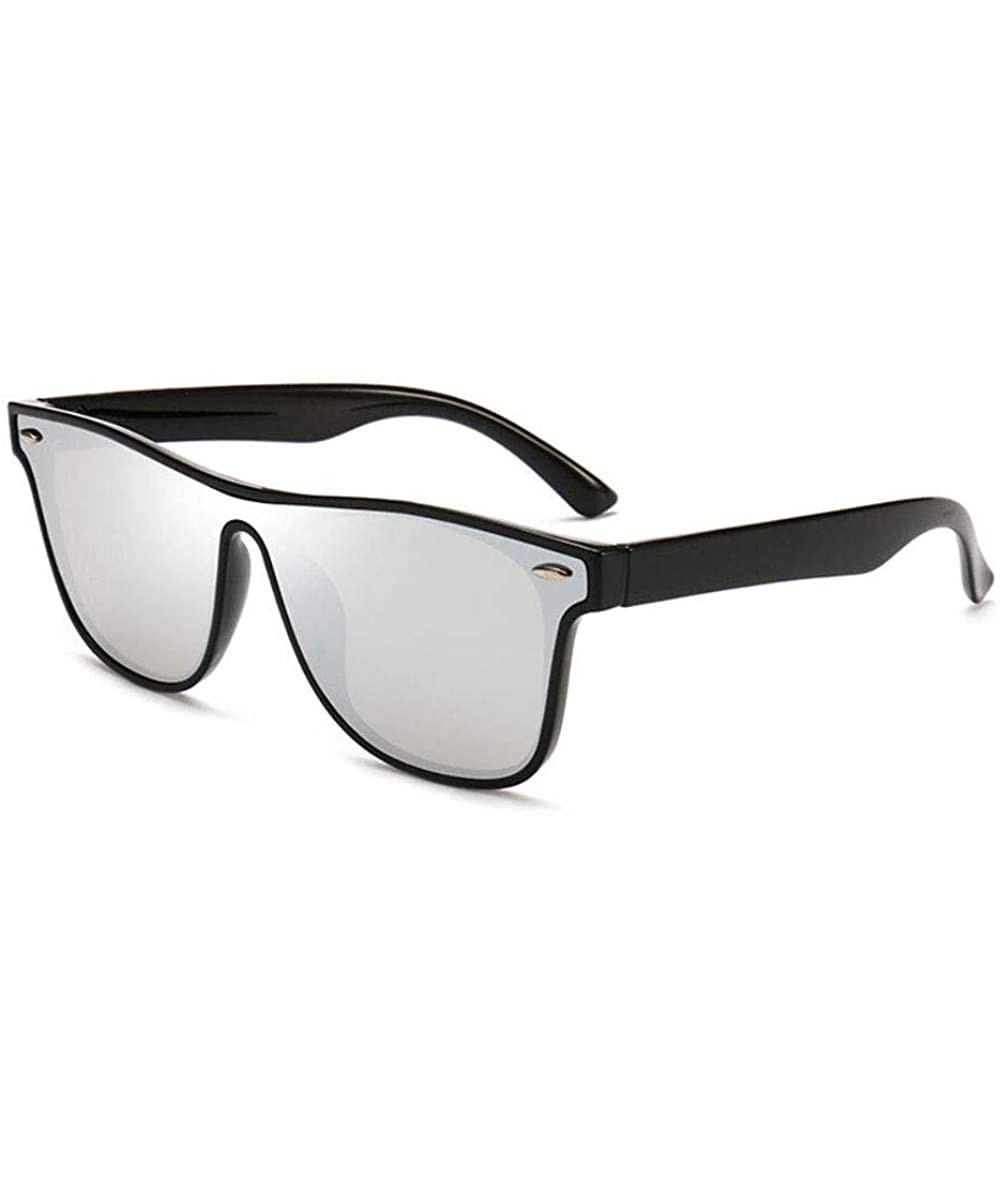 Rimless Classic Rivet Sunglasses Women Men Square Driving Rimless Sun glasses - Black/Silver - CP19842MR0D $19.28