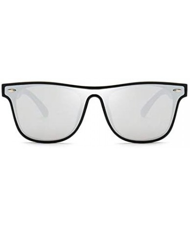 Rimless Classic Rivet Sunglasses Women Men Square Driving Rimless Sun glasses - Black/Silver - CP19842MR0D $19.28