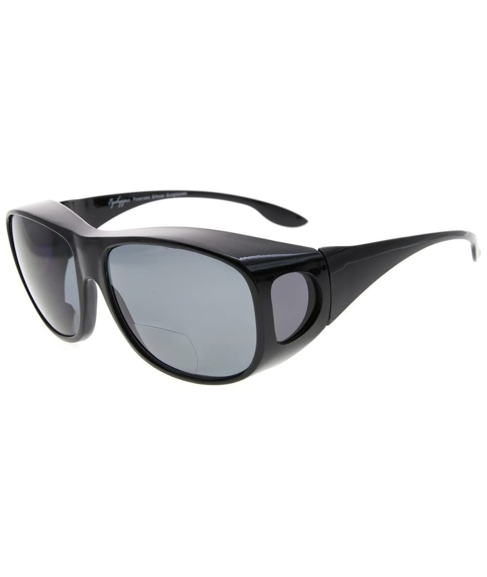 Oversized Polarized Sunglasses Polycarbonate Sunreaders - S030pgsg-black - C1187DDICG6 $34.94