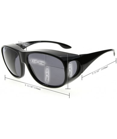 Oversized Polarized Sunglasses Polycarbonate Sunreaders - S030pgsg-black - C1187DDICG6 $34.94