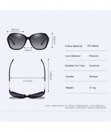 Aviator Sunglasses Women's Polarized Sunglasses Classic Large Frame Sunglasses Driving Glasses - D - CD18QNC4NDW $69.99