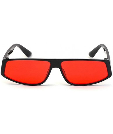 Square Fashion New Small Frame Square Sunglasses Men Women Ultralight Retro Leopard Sun Glasses UV400 - Red - C3193UX5SHA $22.93