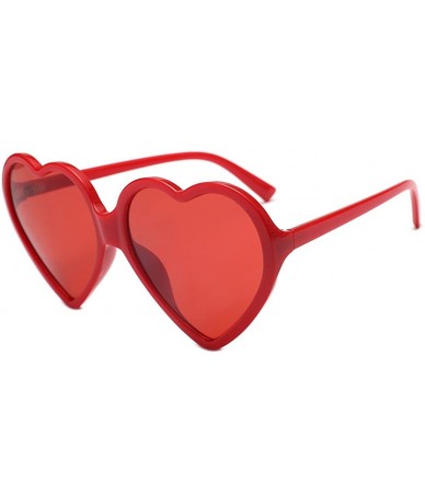 Sport Heart Shape Sunglasses Cute Sweet Girls Stylish Goggle Love Heart-Shaped Sun Glasses Valentine's Day Present - C118SZ3R...