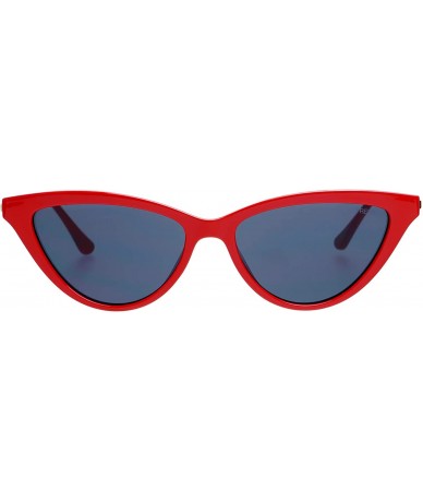 Cat Eye Soho Designer Womens Fashion Small Cat Eye Sunglasses - Red - CJ18Y42WMQ9 $68.65