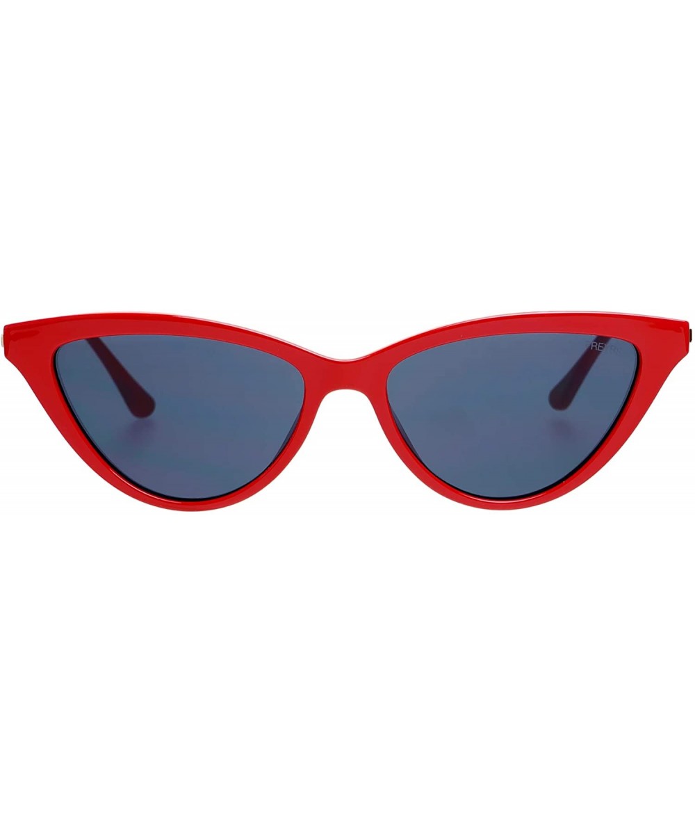 Cat Eye Soho Designer Womens Fashion Small Cat Eye Sunglasses - Red - CJ18Y42WMQ9 $68.65