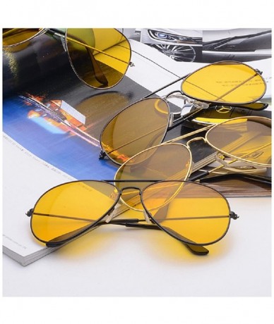 Aviator Unisex Metal Frame Aviator Polarized Sunglasses Fashion Sunglasses UV400 - Sliver Lens - C018285NZ5U $16.20