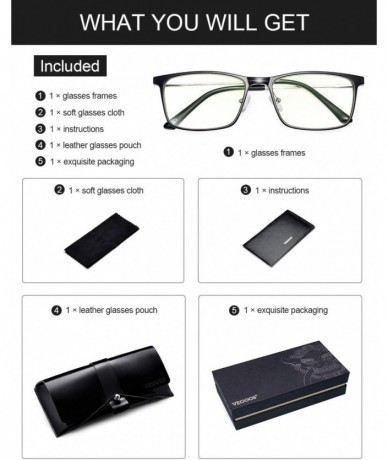 Aviator Blue Light Blocking Glasses Men Women Clear Lightweight Eyeglasses Frame for Computer Reading/Gaming/TV/Phones - CV18...