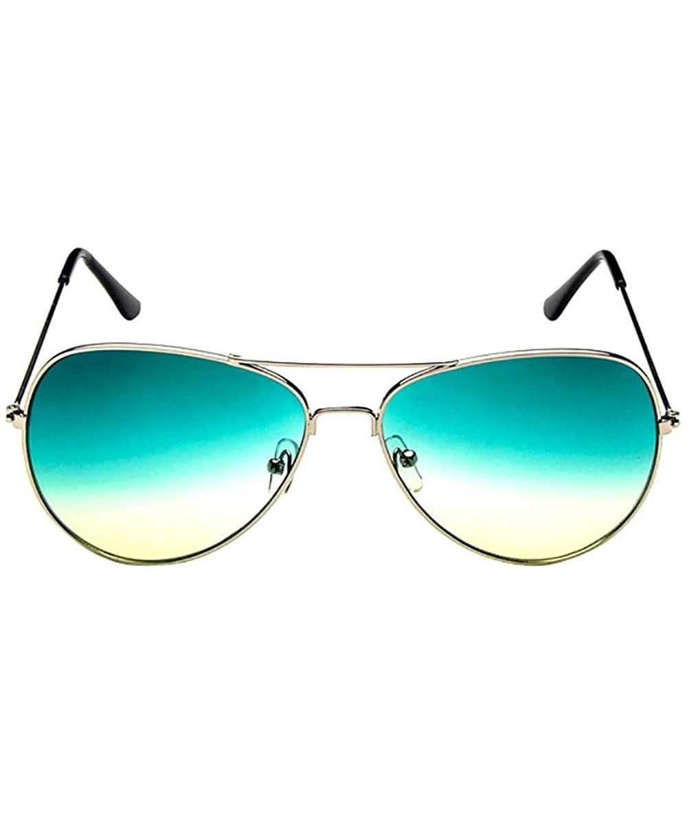 Semi-rimless Mens Womens Retro Fashion Mirrored Lens Polarized Sunglasses Eye - 9191e - CP18RT90C9E $18.93