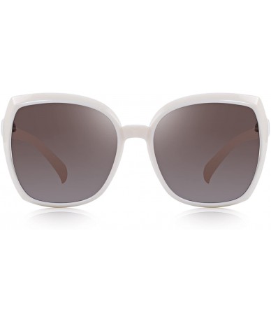 Oversized Lady Polarized Driving Sunglasses for Women O6087 - Brown - CF18H3WR87C $30.95