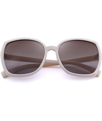 Oversized Lady Polarized Driving Sunglasses for Women O6087 - Brown - CF18H3WR87C $30.95