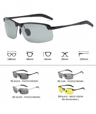 Oversized Sunglasses Men Polarized Driving Glasses Male Change Color Sun Glasses Day Night Vision Driver's Eyewear - CH194O3Z...