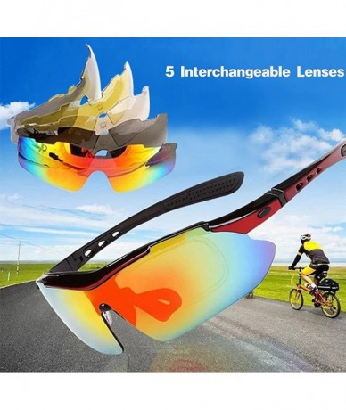 Sport Sunglasses Interchangeable Unbreakable - C918H785DI5 $48.79