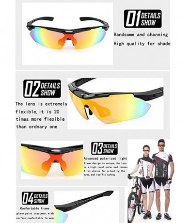 Sport Sunglasses Interchangeable Unbreakable - C918H785DI5 $48.79