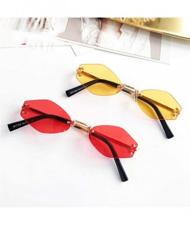 Round Vintage Small Round Sunglasses Women Retro Sun Glasses Female Oval Black C1 Red - C4 Green - C318XDWH82L $19.17