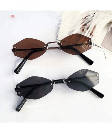 Round Vintage Small Round Sunglasses Women Retro Sun Glasses Female Oval Black C1 Red - C4 Green - C318XDWH82L $19.17