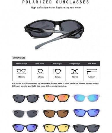 Sport Sunglasses Polarised glasses Superlight Shatterproof - Color 3 - CK18R4LZKAW $19.18