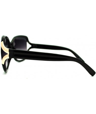 Square Women's Sunglasses Classy Designer Square Frame Shades - Black Gold - CJ11QKHVXJB $18.68