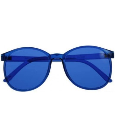 Round Color Therapy Glasses - Blue Round StyleRedesigned to be Sturdy - C9110PN5TC3 $35.14