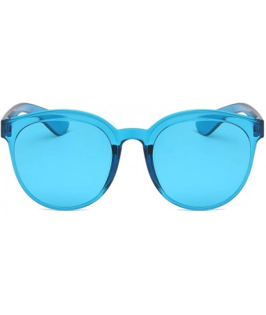 Rectangular Sunglasses Transparent Lightweight - D - CE194YC9YIG $17.92