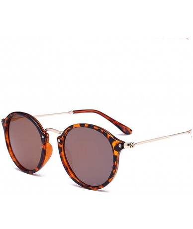 Goggle Round Sunglasses coating Retro Men women - C04ppink Barbiepink - CW18HQ3QUW5 $29.28