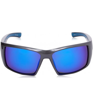 Sport Men's Mahi Polarized Iridium Wrap Sunglasses - Shiny Dark Pearl Grey - C811RA62AP5 $67.53