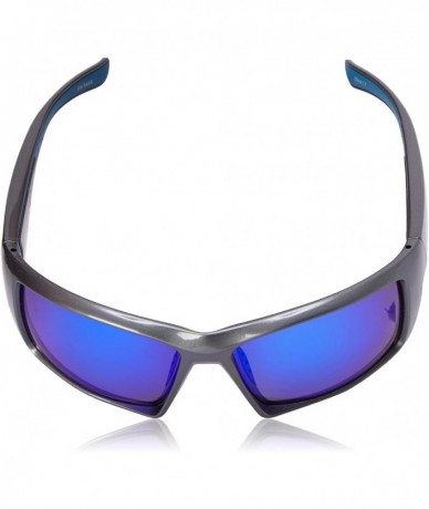 Sport Men's Mahi Polarized Iridium Wrap Sunglasses - Shiny Dark Pearl Grey - C811RA62AP5 $67.53