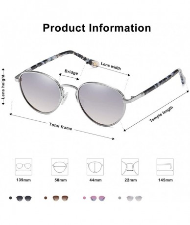 Oval Small Retro Oval Polarized Sunglasses with Acetate Temple Amber SJ1133 - CY192UA34Q0 $27.56