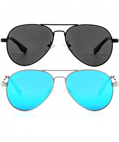 Sport Polarized Aviator Sunglasses for Men Women Driving Sun Glasses 100% UV Protection - 58MM - CV1963M05HG $31.68