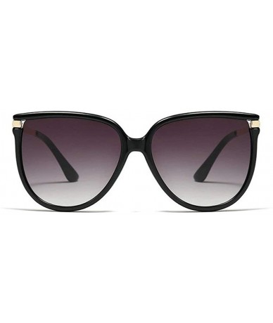 Square fashion big name unisex retro square frame brand designer ladies sunglasses - Black - CW18YD6KC3C $24.35