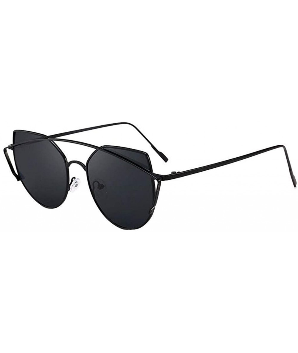 Aviator Women Men Retro Fashion Shades Sunglasses Integrated UV Glasses - CM18SQROLUM $17.73