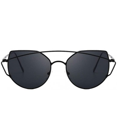 Aviator Women Men Retro Fashion Shades Sunglasses Integrated UV Glasses - CM18SQROLUM $17.73