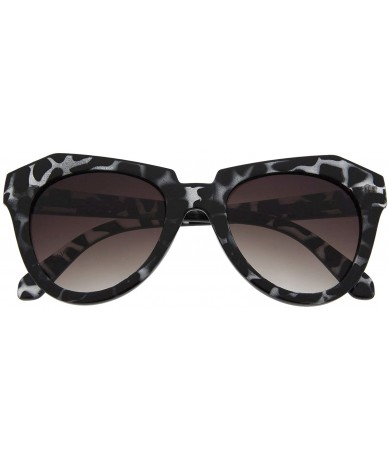 Cat Eye Designer Fashion Number One Inspired Mod Womens Cat Eye Sunglasses - Black Tortoise - CW11JWP7FVX $21.86