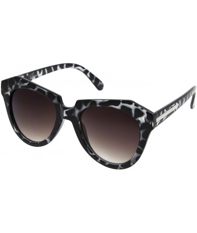 Cat Eye Designer Fashion Number One Inspired Mod Womens Cat Eye Sunglasses - Black Tortoise - CW11JWP7FVX $21.86