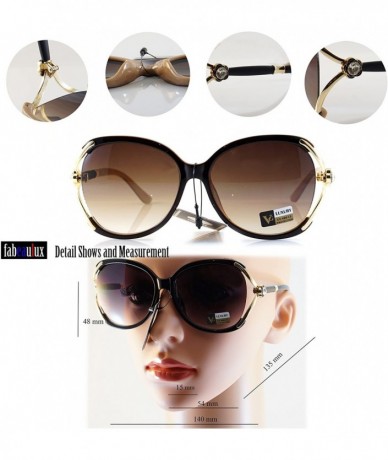 Square Luxury Chic Rhinestone Flower Jewel Open Temple Oversize Butterfly Sunglasses A047 - Black/ Purple - CL187K8R92L $23.57