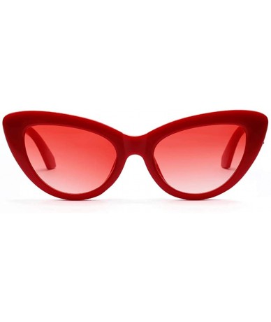 Cat Eye Ladies Sunglasses Sexy Retro Sun Glasses for Women Cat Eye Popular Gift Items - Red - C818KMCQDIN $17.98