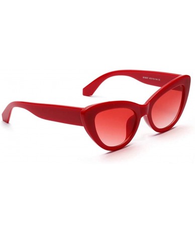 Cat Eye Ladies Sunglasses Sexy Retro Sun Glasses for Women Cat Eye Popular Gift Items - Red - C818KMCQDIN $17.98