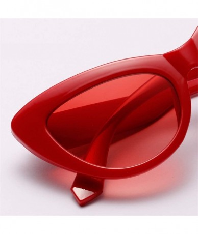 Cat Eye Ladies Sunglasses Sexy Retro Sun Glasses for Women Cat Eye Popular Gift Items - Red - C818KMCQDIN $17.98