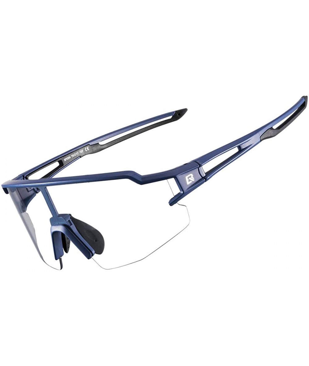 Goggle Photochromic Sports Sunglasses for Men Women Cycling UV Protection - Blue - CO198LWKWM6 $50.37