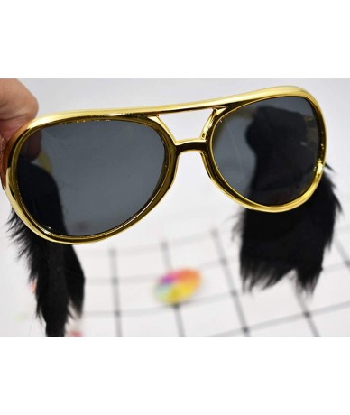 Aviator Creative Novelty Glasses Decoration Fit for Halloween- Christmas- Costume Party - Elvis Glasses - C218YHKQUUO $18.69