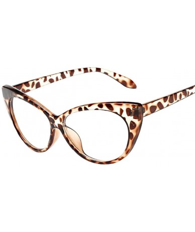 Cat Eye Women Summer Aviator Retro Cat Eye Glasses Unisex Sunglasses Metal Frame - B - C4184A8AIE4 $18.51