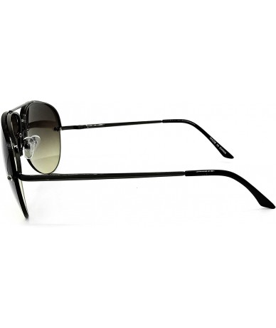 Oversized 3111 Tint Lenz Teardrop Rimless Metal Frame Womens Mens Aviator Sunglasses - Rimless - CC17YREDUU7 $27.59