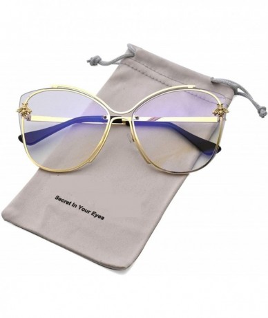 Square Sunglasses Oversized Mirrored Sunglass Transparent - CN195ZAIWH9 $35.67